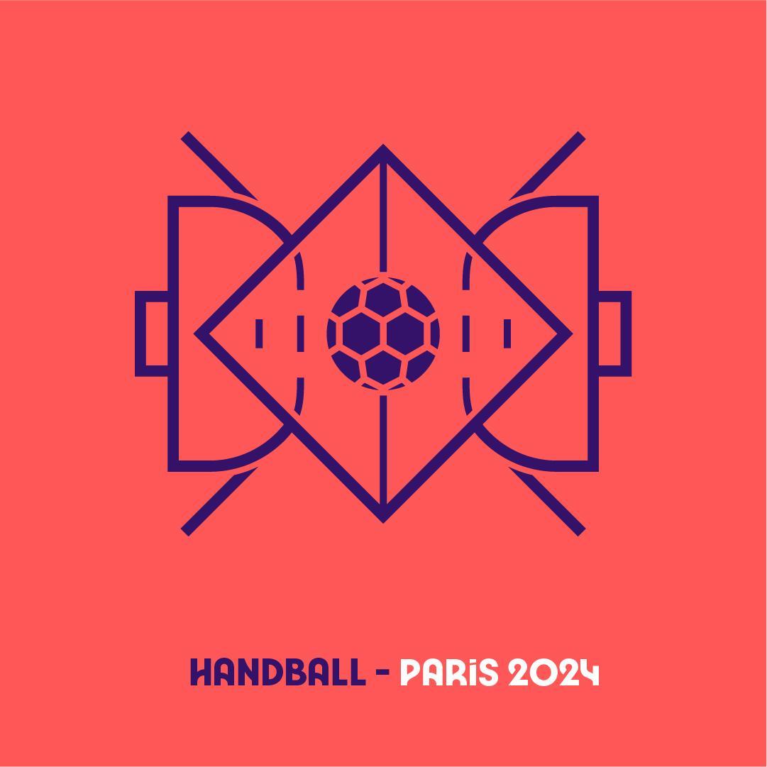 Pictogramme handball Paris 2024